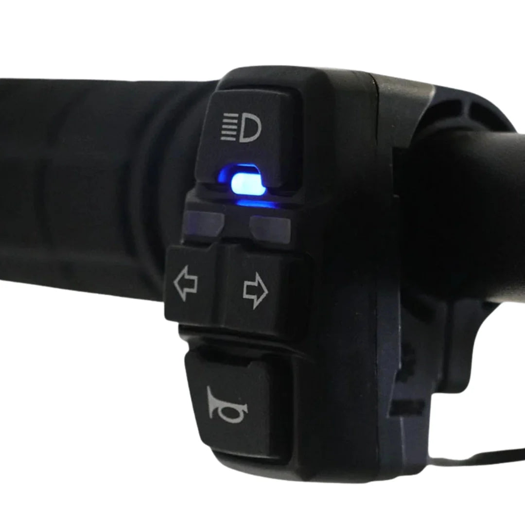 Electric scooter Dualtron Forever – left handlebar controls close-up