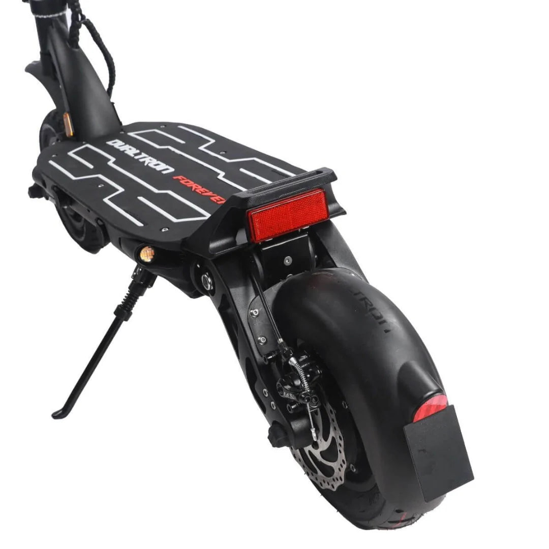 Electric scooter Dualtron Forever – rear wheel and brake detail