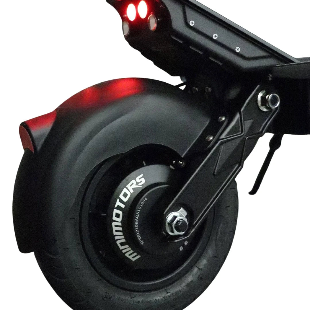 Electric scooter Dualtron Spider 2 – rear wheel, fender, and tail lights