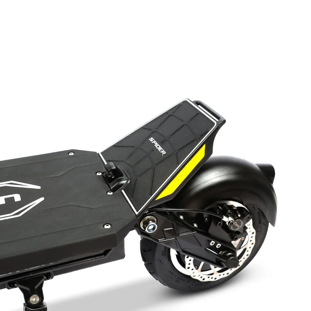 Electric scooter Dualtron Spider MAX – rear wheel and deck detail