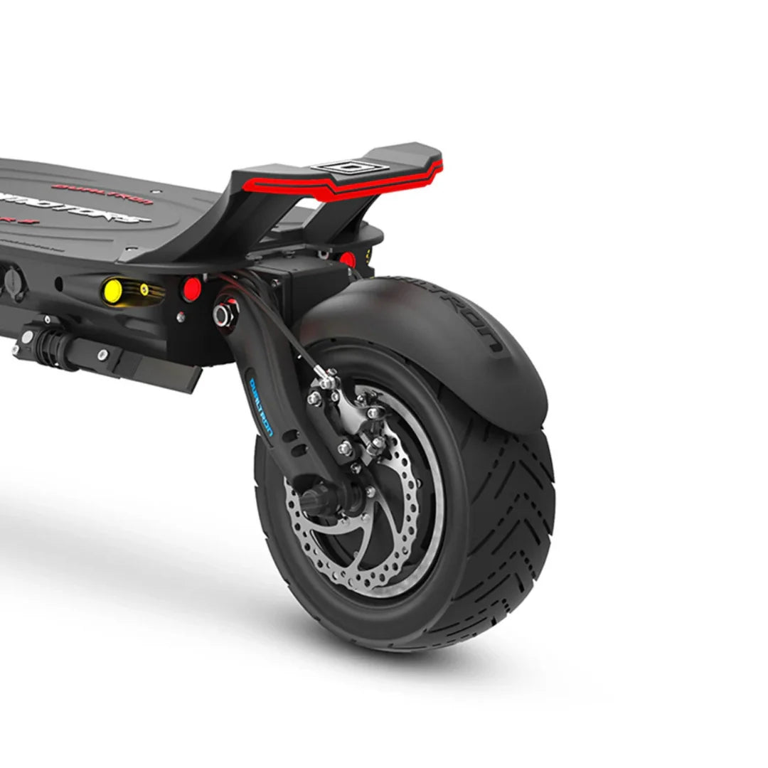 Electric scooter Dualtron Thunder 2 – rear wheel, suspension, and brake detail