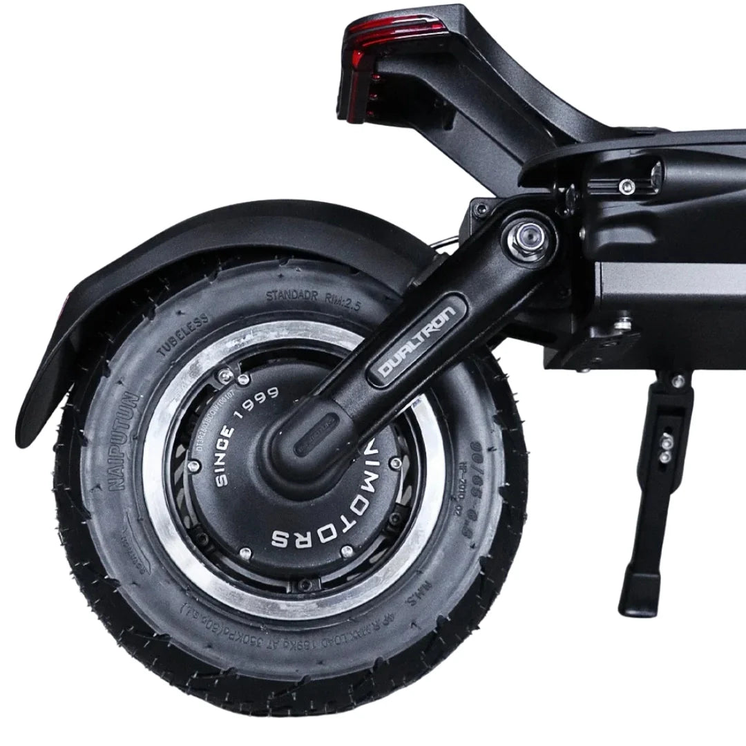 Electric scooter Dualtron Thunder 3 – rear wheel, fender, and kickstand