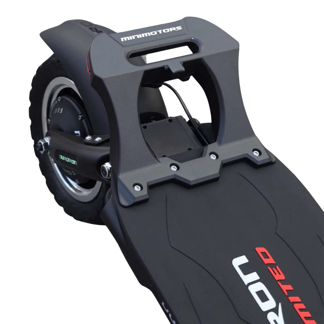 Electric scooter Dualtron Victor Limited – rear deck and wheel close-up