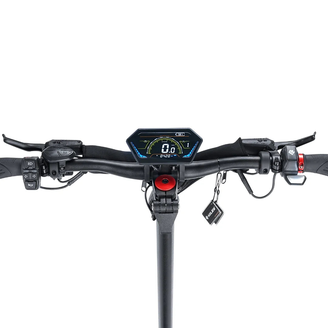 Electric scooter Hiley TIGER EVO GTR – dashboard and handlebar detail
