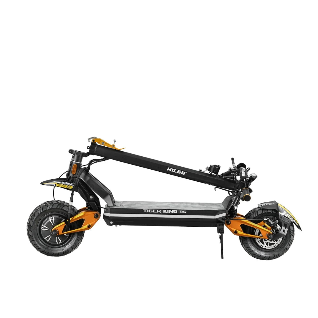 Electric scooter Hiley TIGER KING RS – side view, folded