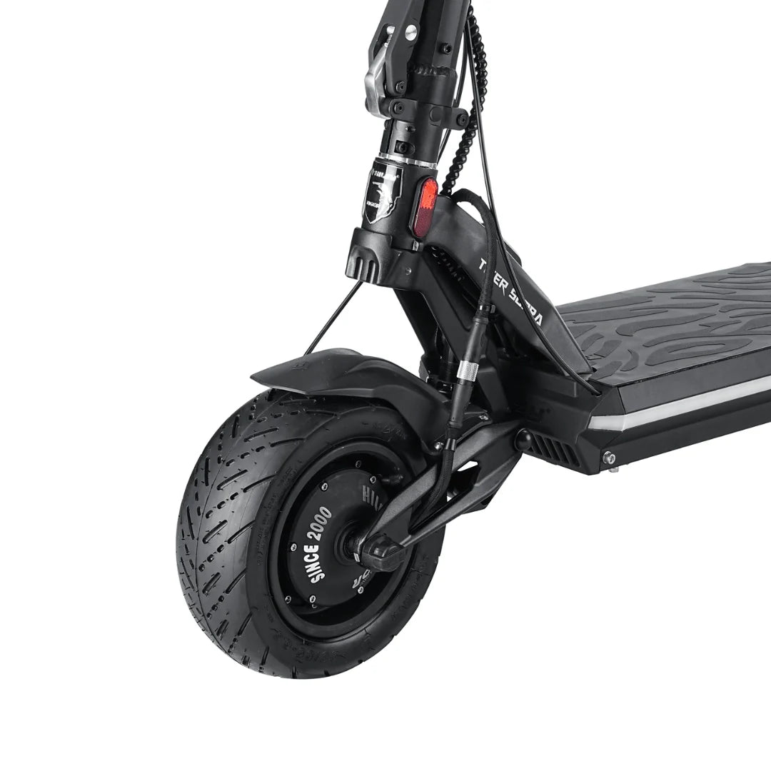 Electric scooter Hiley TIGER SUPRA – front wheel and suspension detail