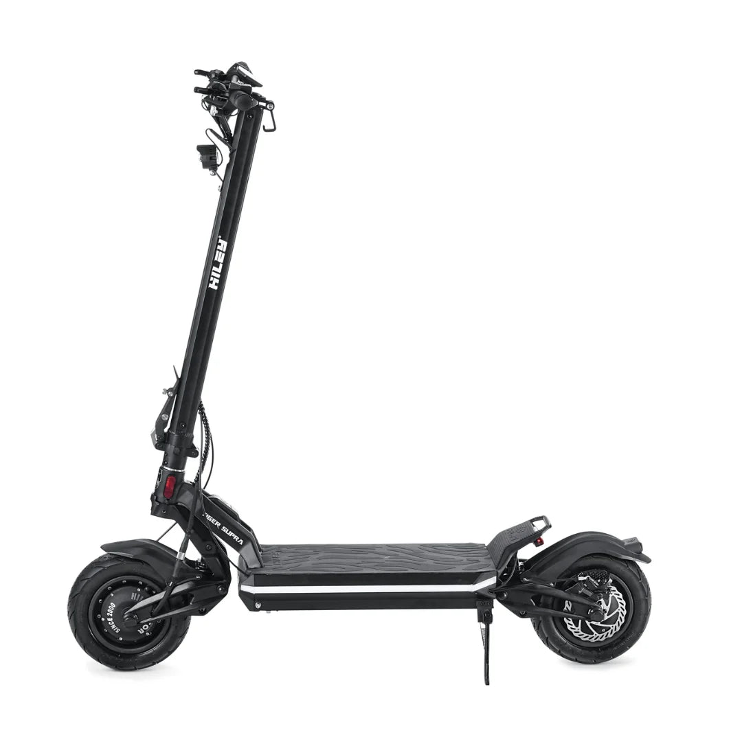 Electric scooter Hiley TIGER SUPRA – side view, kickstand down