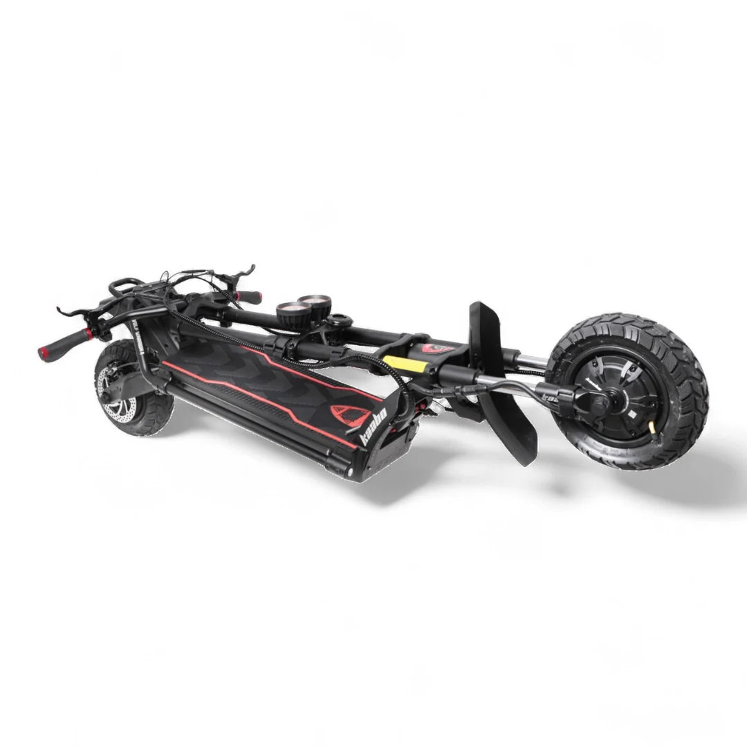 Electric scooter Kaabo Wolf Warrior 11 MAX – side view, folded