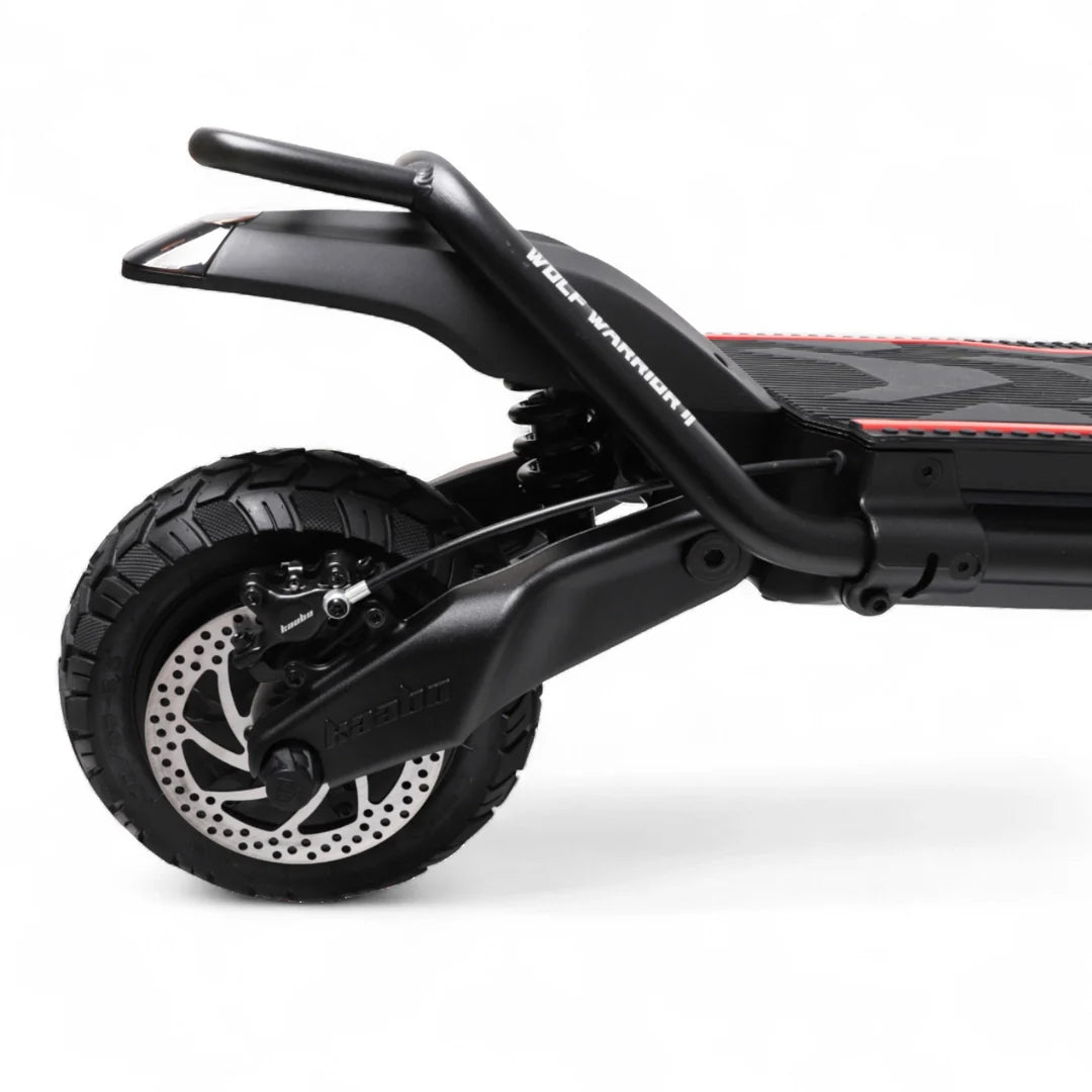 Electric scooter Kaabo Wolf Warrior 11 MAX – rear wheel and disc brake