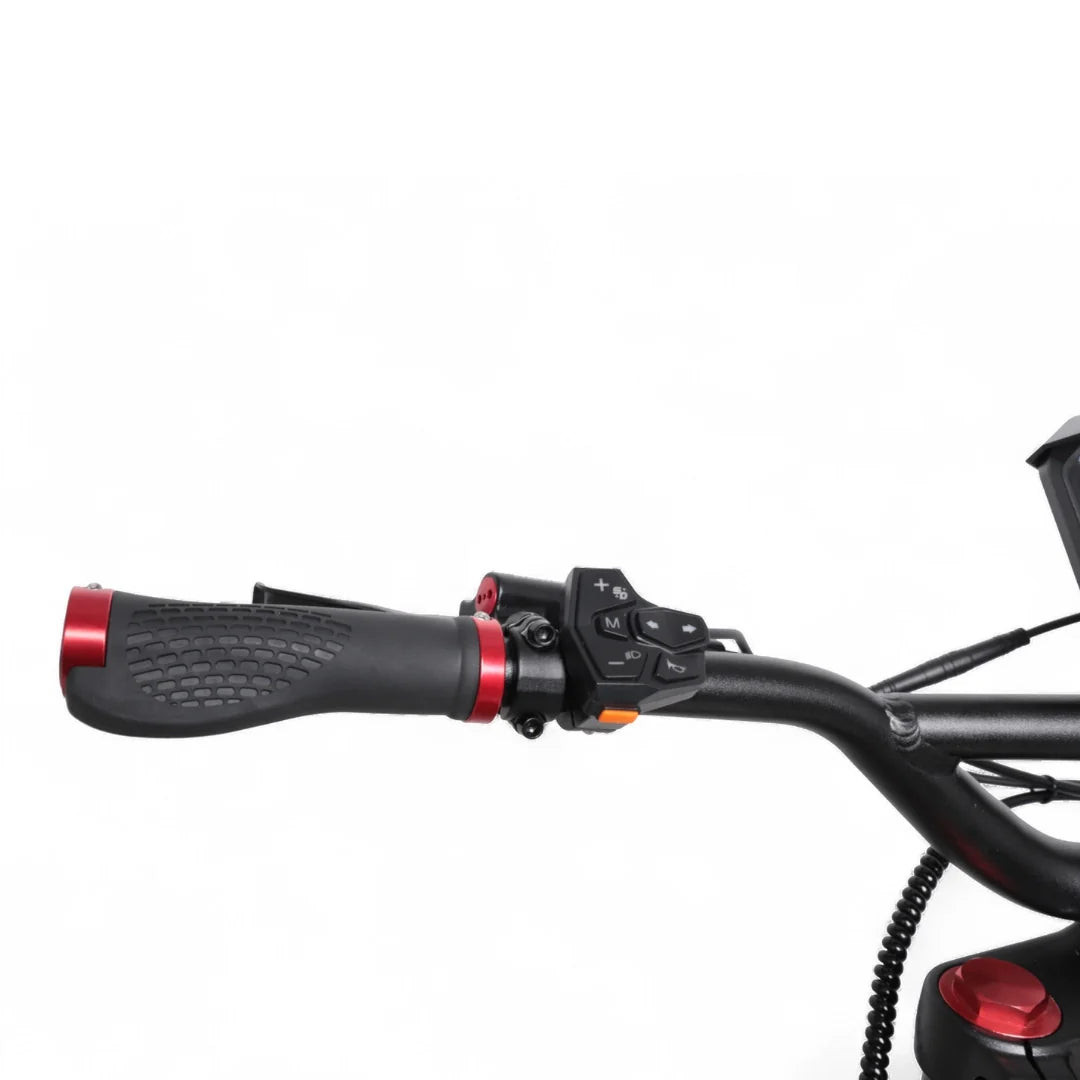 Electric scooter Kaabo Wolf Warrior 11 MAX – left handlebar controls and grip