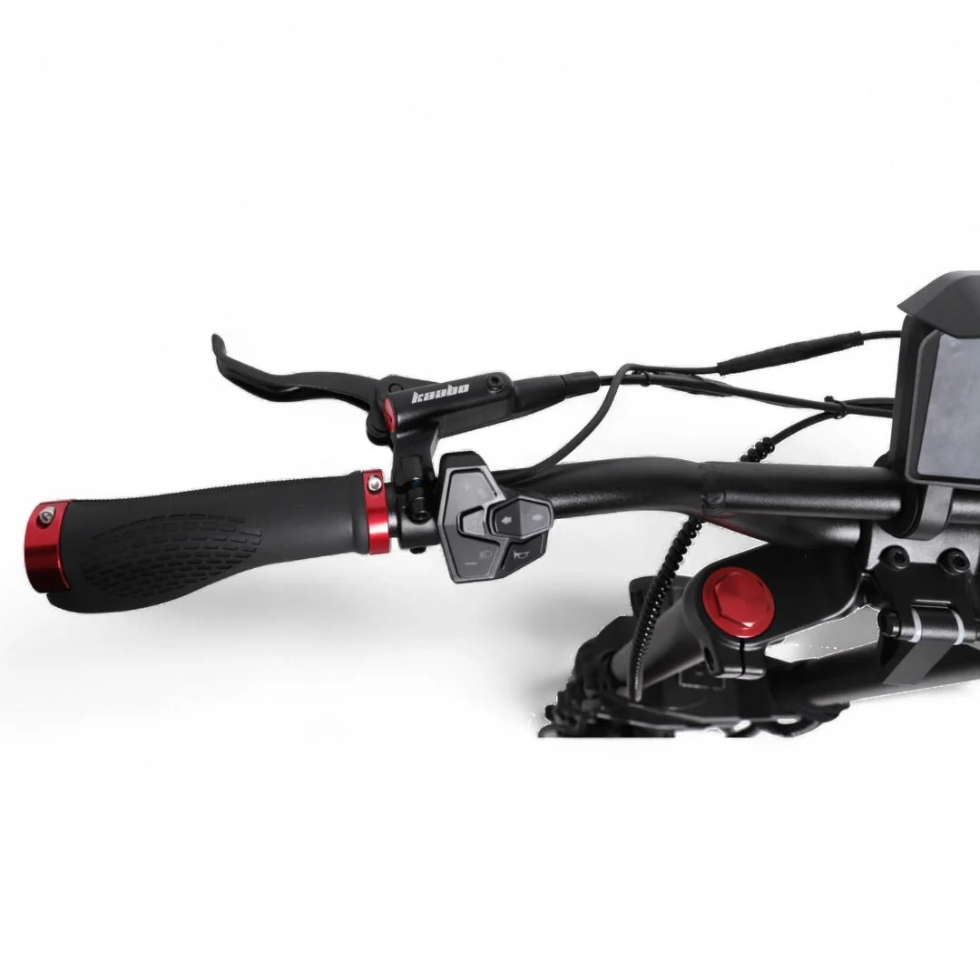 Electric scooter Kaabo Wolf Warrior 11 MAX – left handlebar controls and brake lever