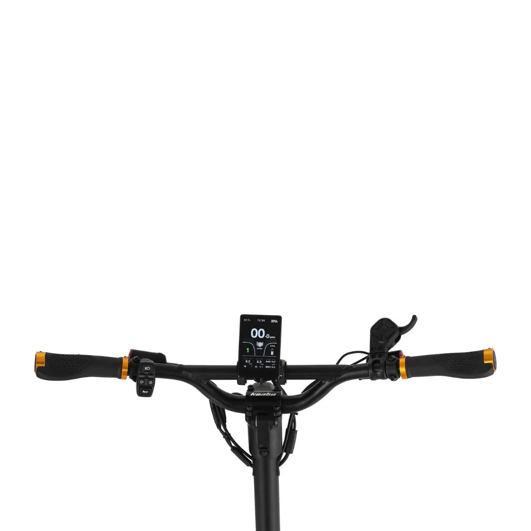 Electric scooter Kaabo Mantis King GT – dashboard and handlebar close-up