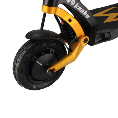 Electric scooter Kaabo Mantis King GT – front wheel, mudguard, and suspension