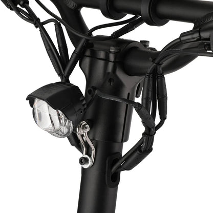 Electric scooter Kaabo Mantis King GT – headlight and stem close-up