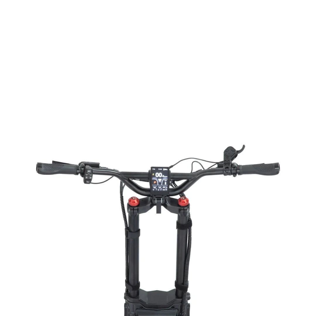 Electric scooter Kaabo Wolf King GTR MAX – handlebar and display view from above