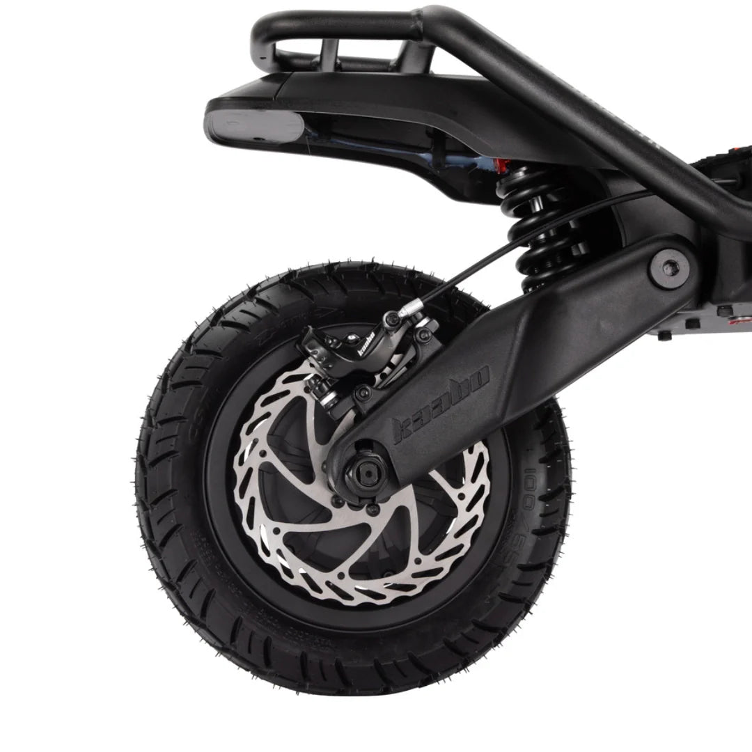 Electric scooter Kaabo Wolf King GTR MAX – rear wheel and disc brake detail