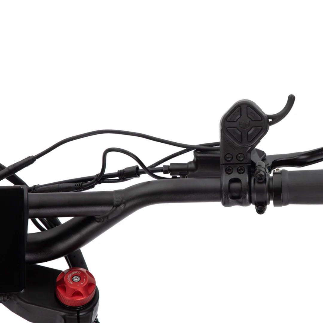 Electric scooter Kaabo Wolf King GTR MAX – right handlebar controls close-up