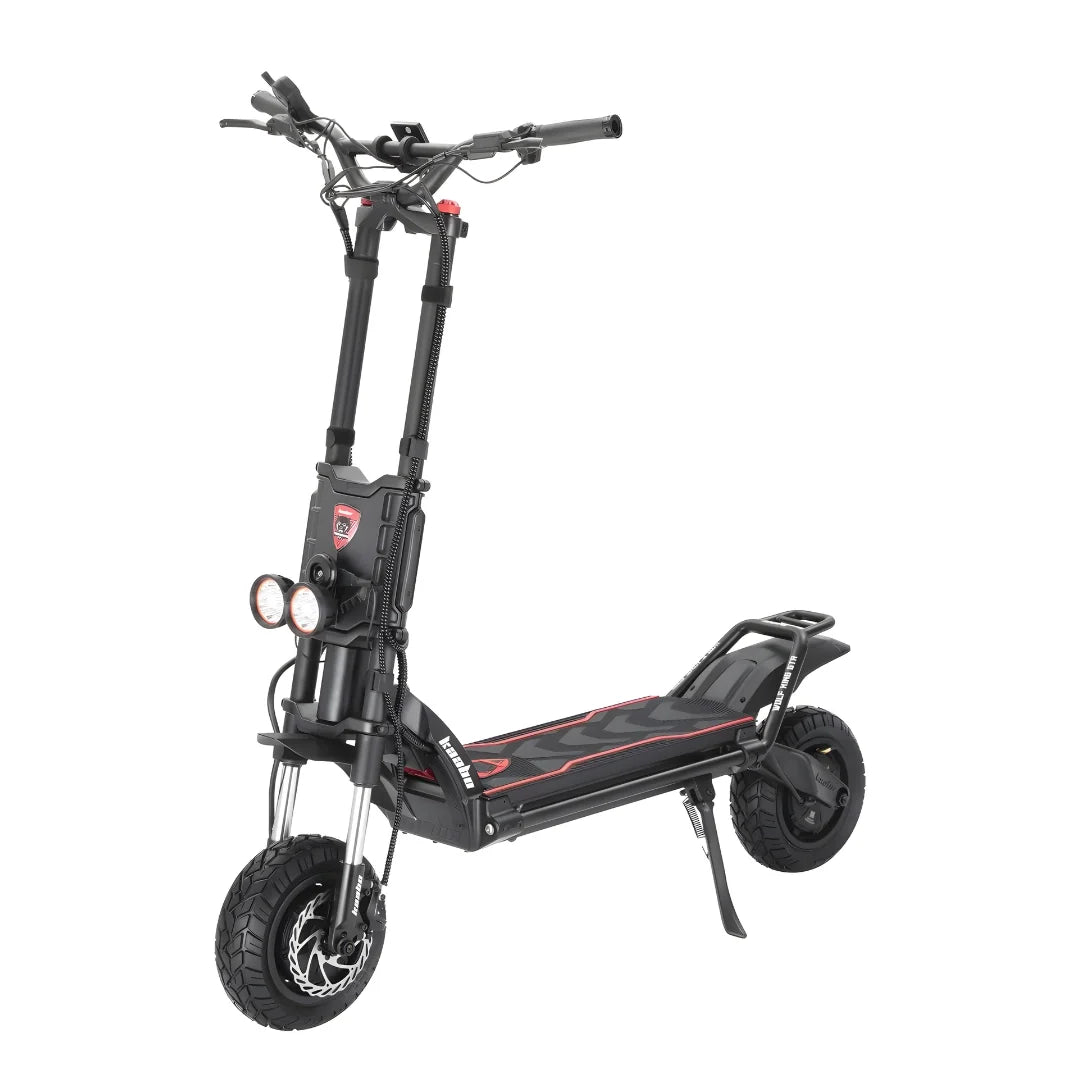 Electric scooter Kaabo Wolf King GTR MAX – front three-quarter view
