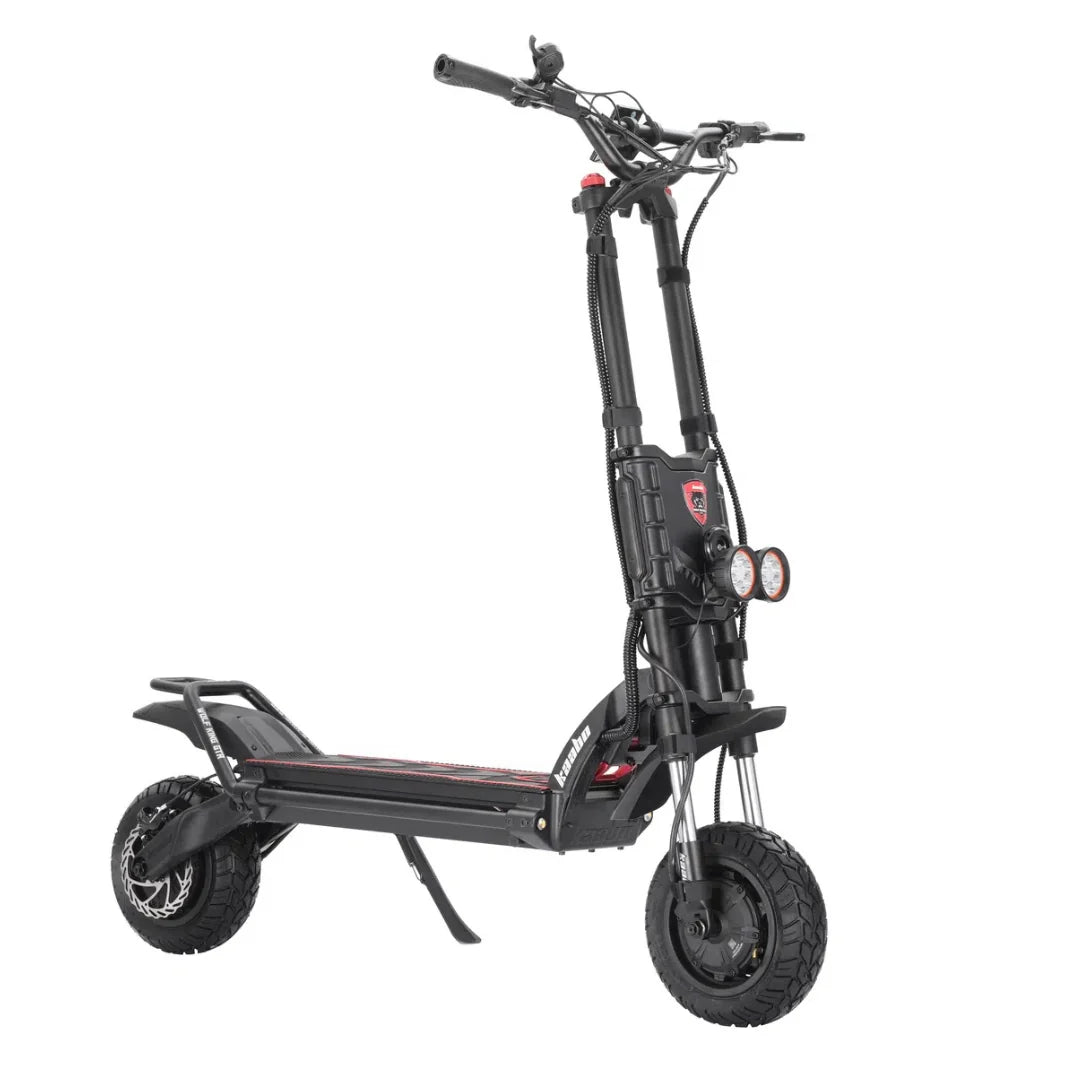 Electric scooter Kaabo Wolf King GTR MAX – front three-quarter view