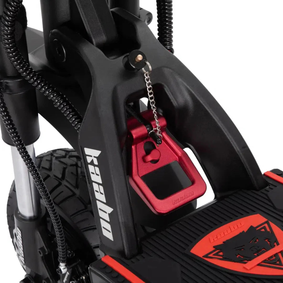 Electric scooter Kaabo Wolf King GTR MAX – folding mechanism detail