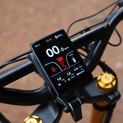 Electric scooter Kaabo Wolf King GTR MAX – dashboard display close-up
