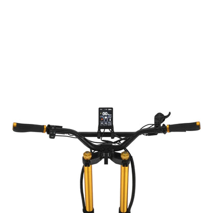 Electric scooter Kaabo Wolf King GTR MAX – handlebar and dashboard view