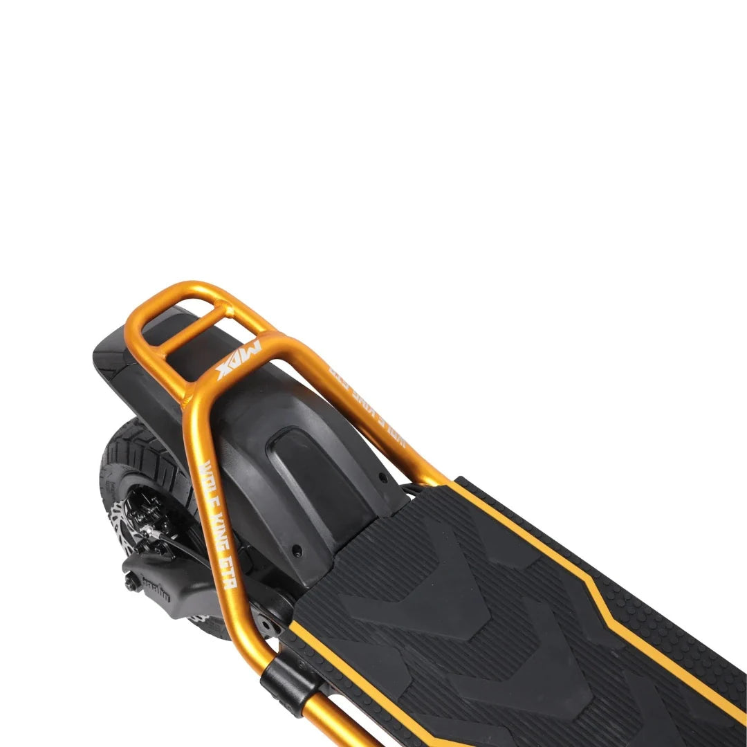 Electric scooter Kaabo Wolf King GTR MAX – rear deck and grab handle close-up