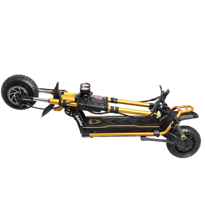 Electric scooter Kaabo Wolf King GTR MAX – folded side view