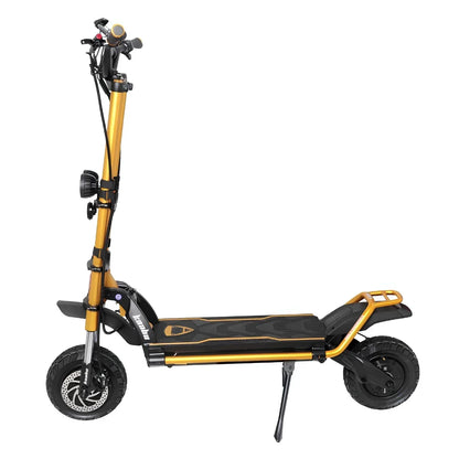 Electric scooter Kaabo Wolf Warrior 11 MAX – side view, gold colour variant