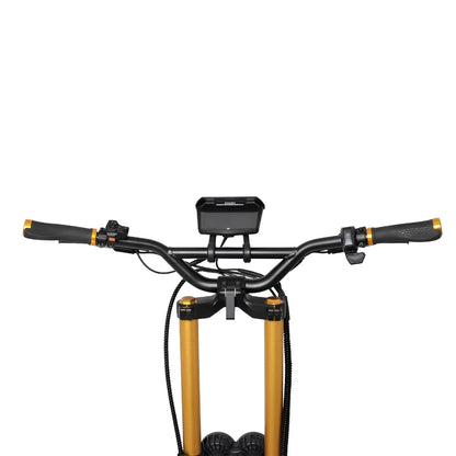 Electric scooter Kaabo Wolf Warrior 11 MAX – handlebars, display, and suspension top