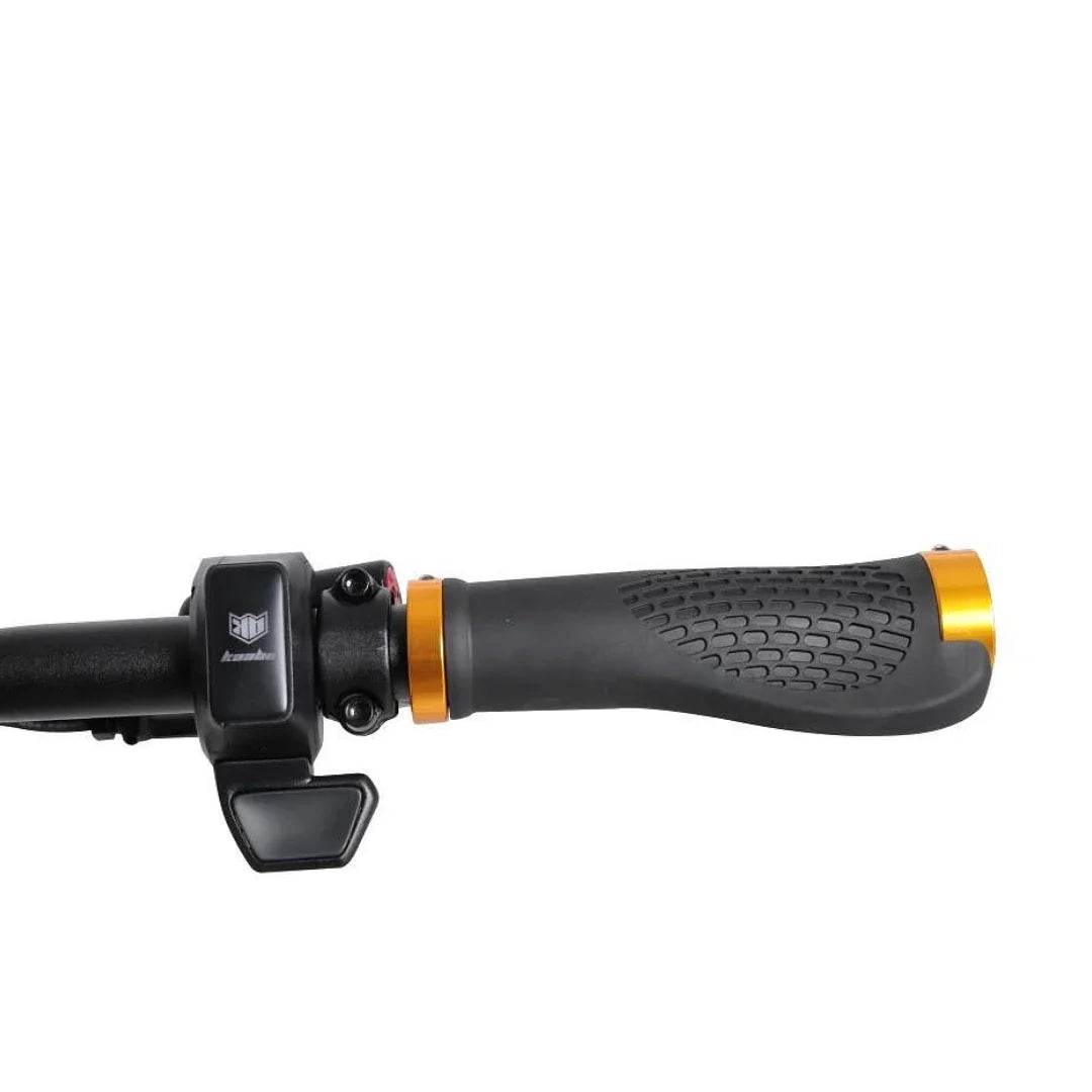 Electric scooter Kaabo Wolf Warrior 11 MAX – left handlebar controls close-up