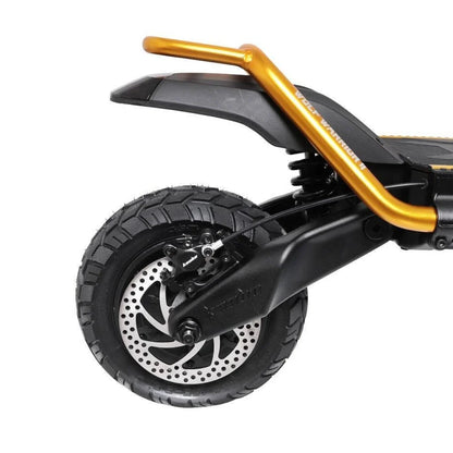 Electric scooter Kaabo Wolf Warrior 11 MAX – rear wheel, brake, fender, and grab handle