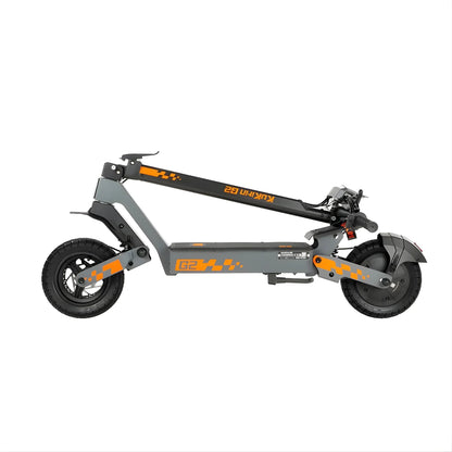 Electric scooter KuKirin G2 – folded side view