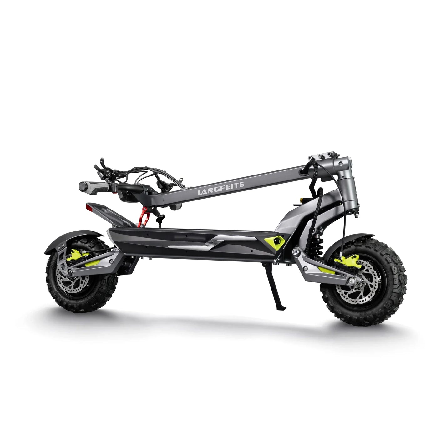 Electric scooter Langfeite C1 2026 – folded side view