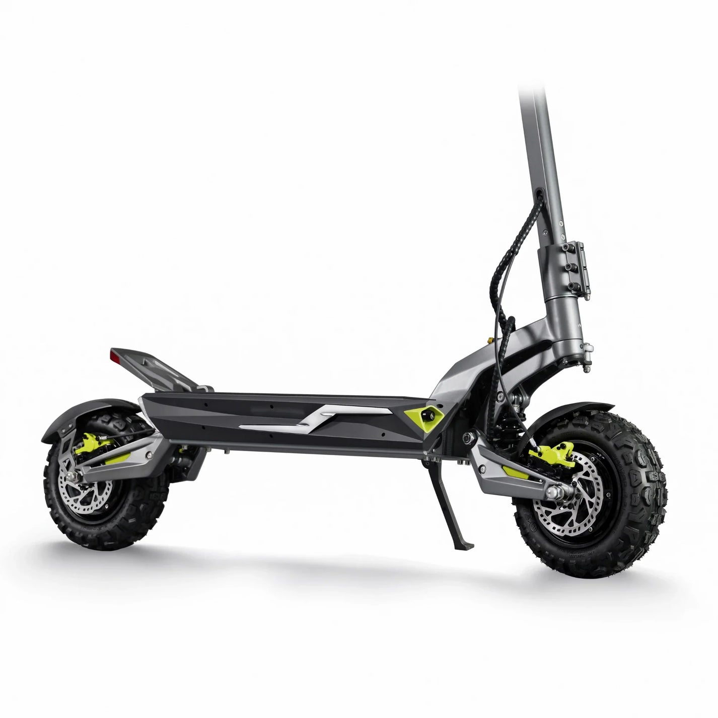 Electric scooter Langfeite C1 2026 – side view with kickstand down