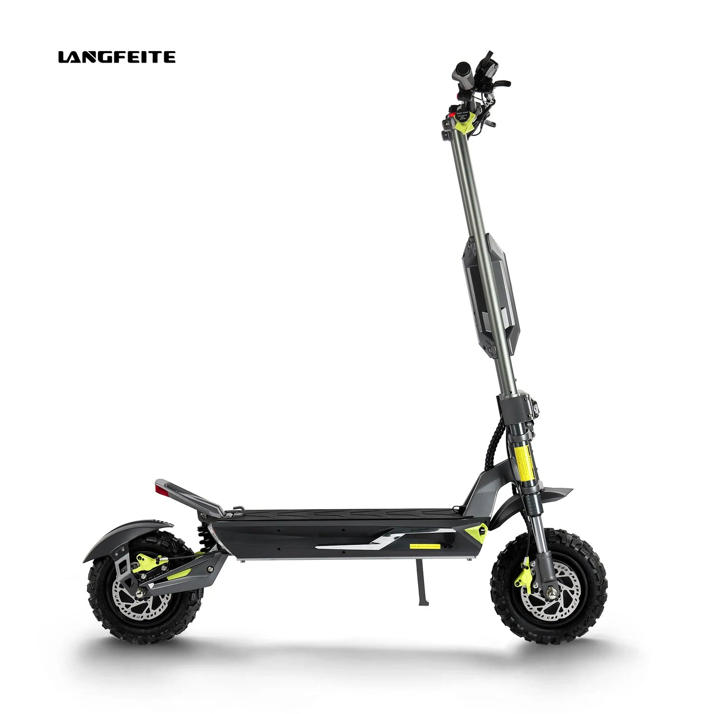 Electric scooter Langfeite H1 2026 – side view, kickstand down