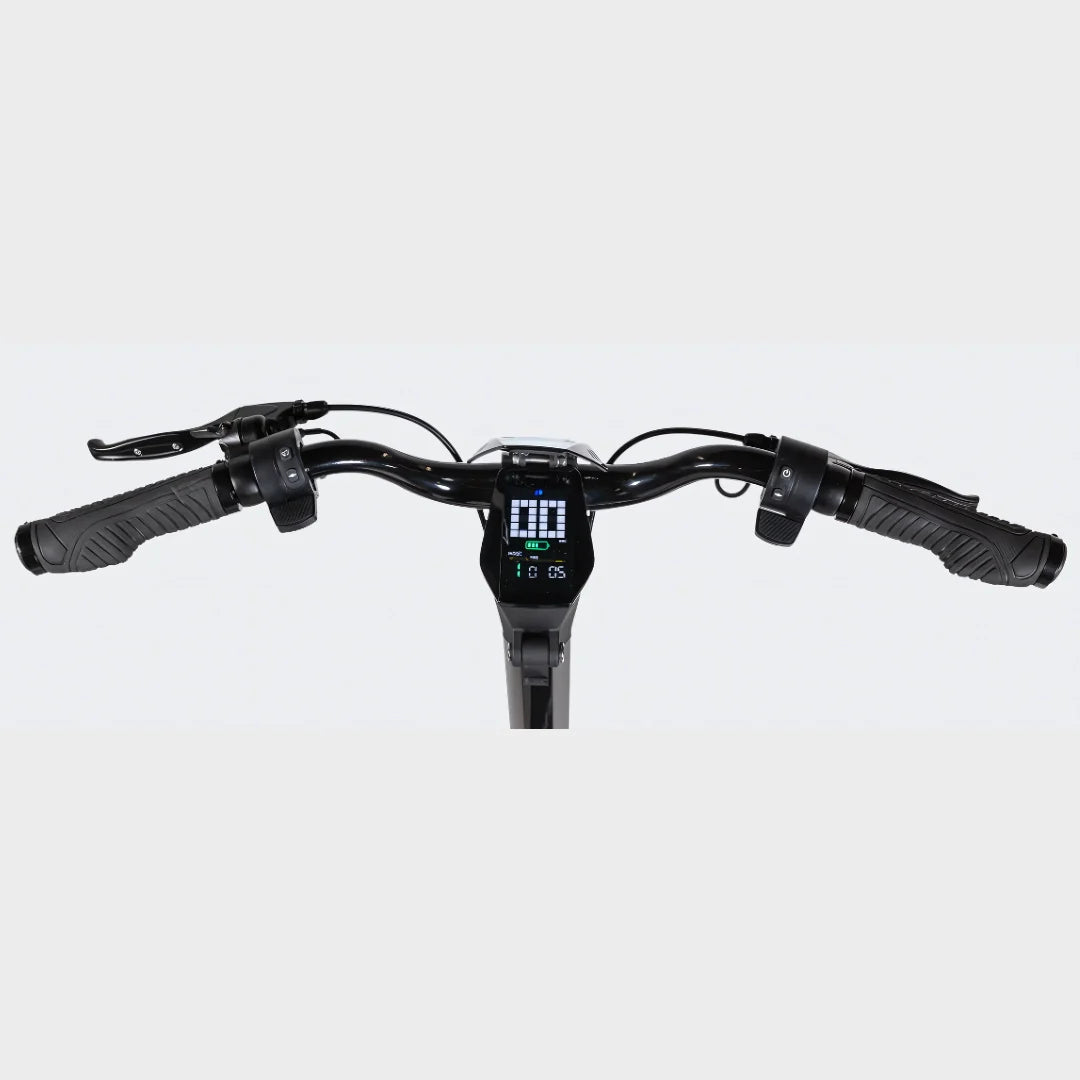 Electric scooter MS Energy Flare – dashboard and handlebar close-up