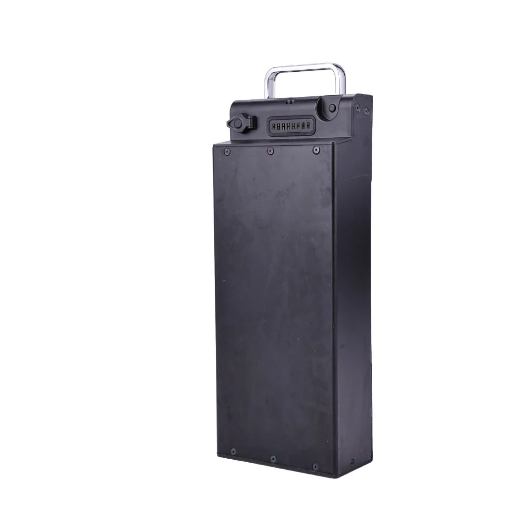 Electric scooter VSETT 10 APEX – battery pack rear three-quarter view