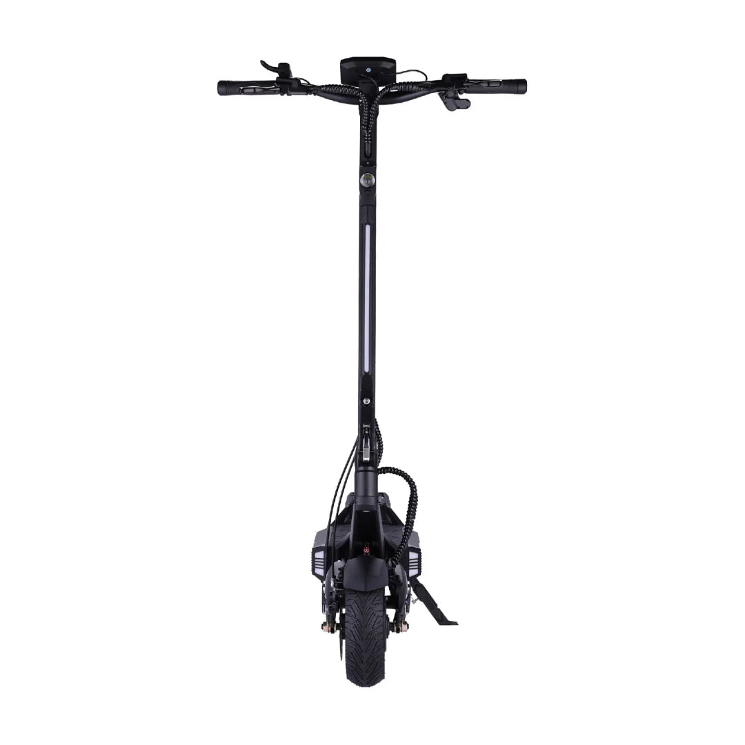Electric scooter VSETT 10 APEX – front view with stem light on
