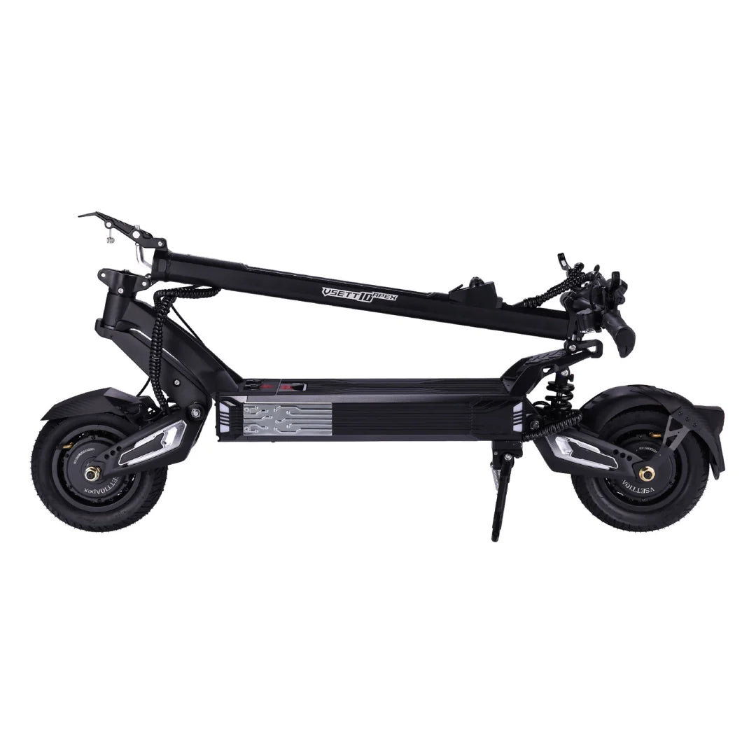 Electric scooter VSETT 10 APEX – folded side view