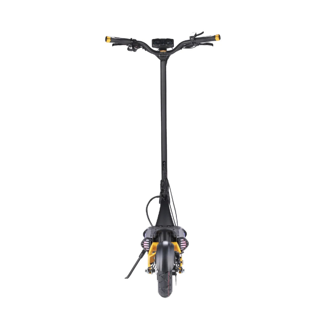 Elektroroller VSETT 10 LIGHT – Rückansicht, Rücklicht an