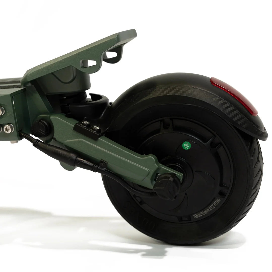 Electric scooter VSETT 8 – rear wheel and suspension