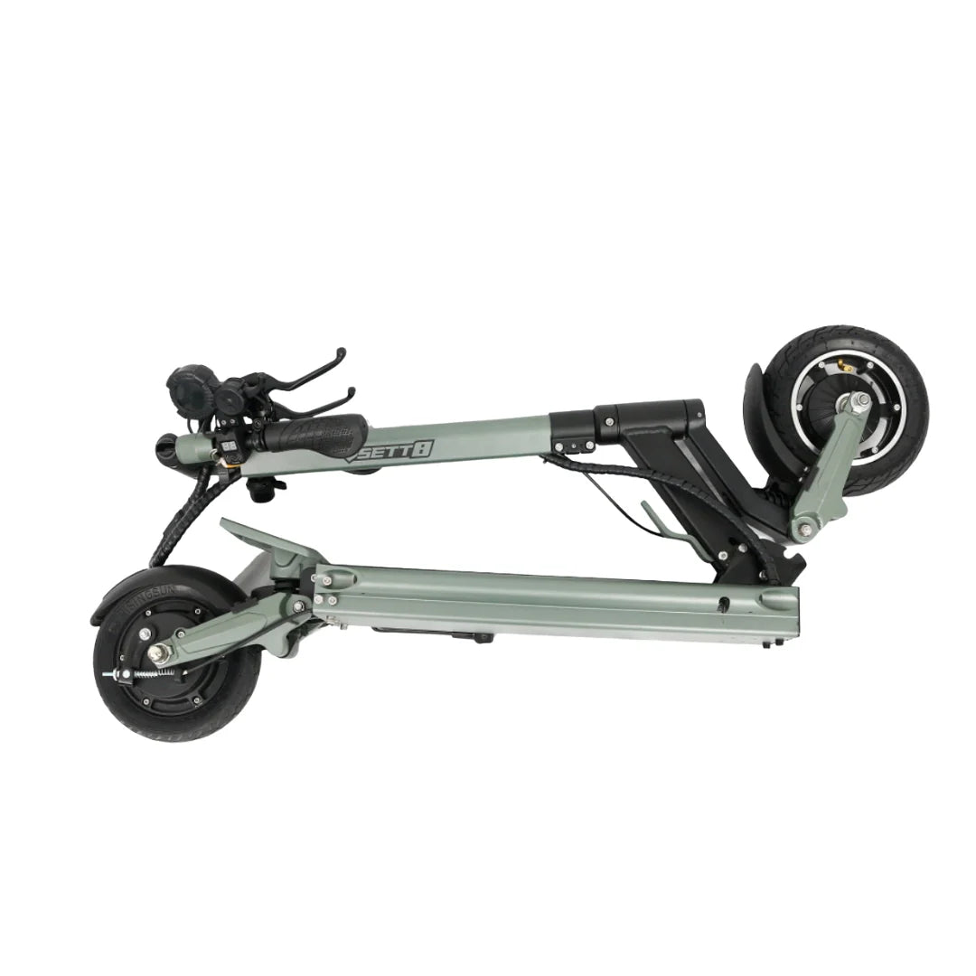 Electric scooter VSETT 8 – folded side view