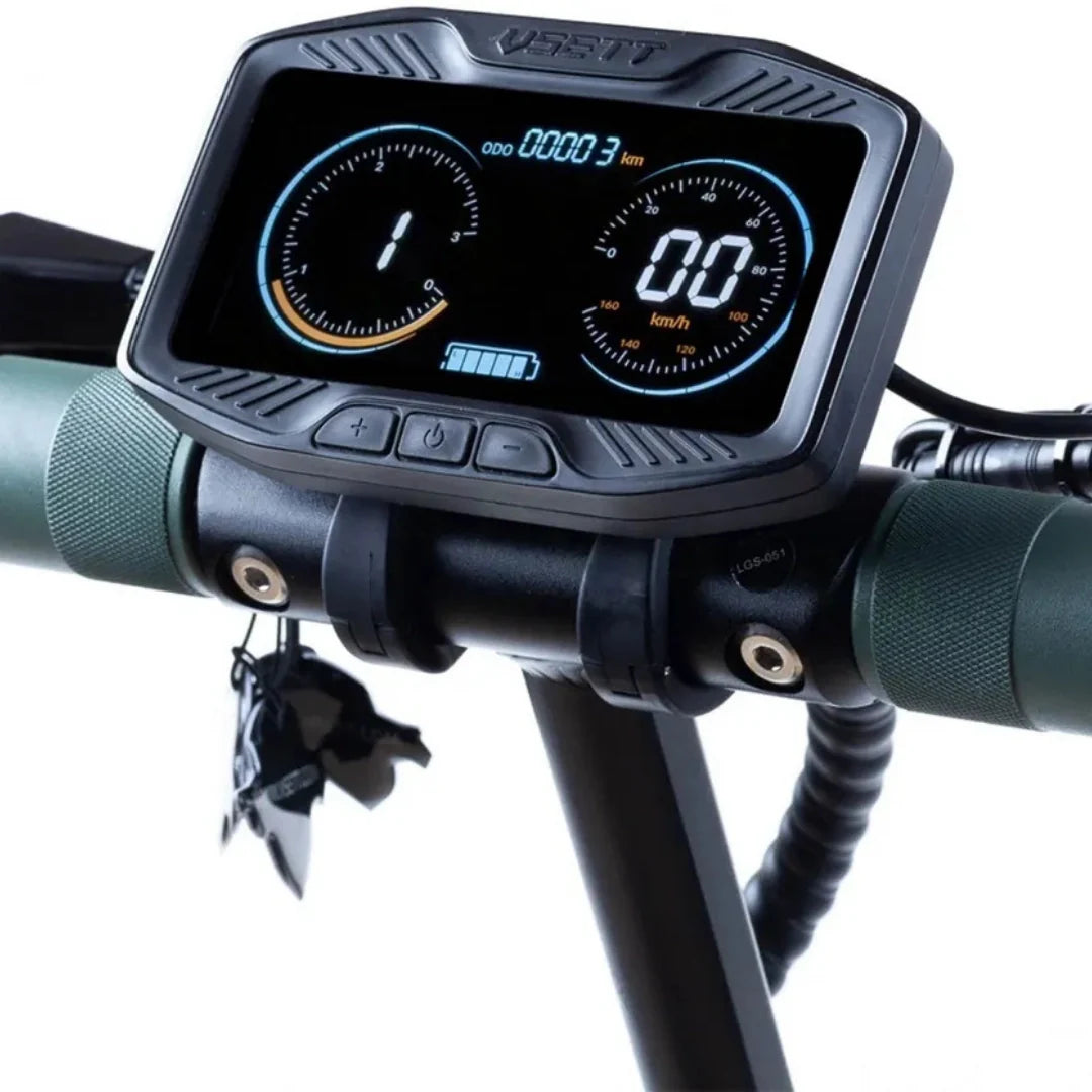 Electric scooter VSETT 8 – dashboard display close-up