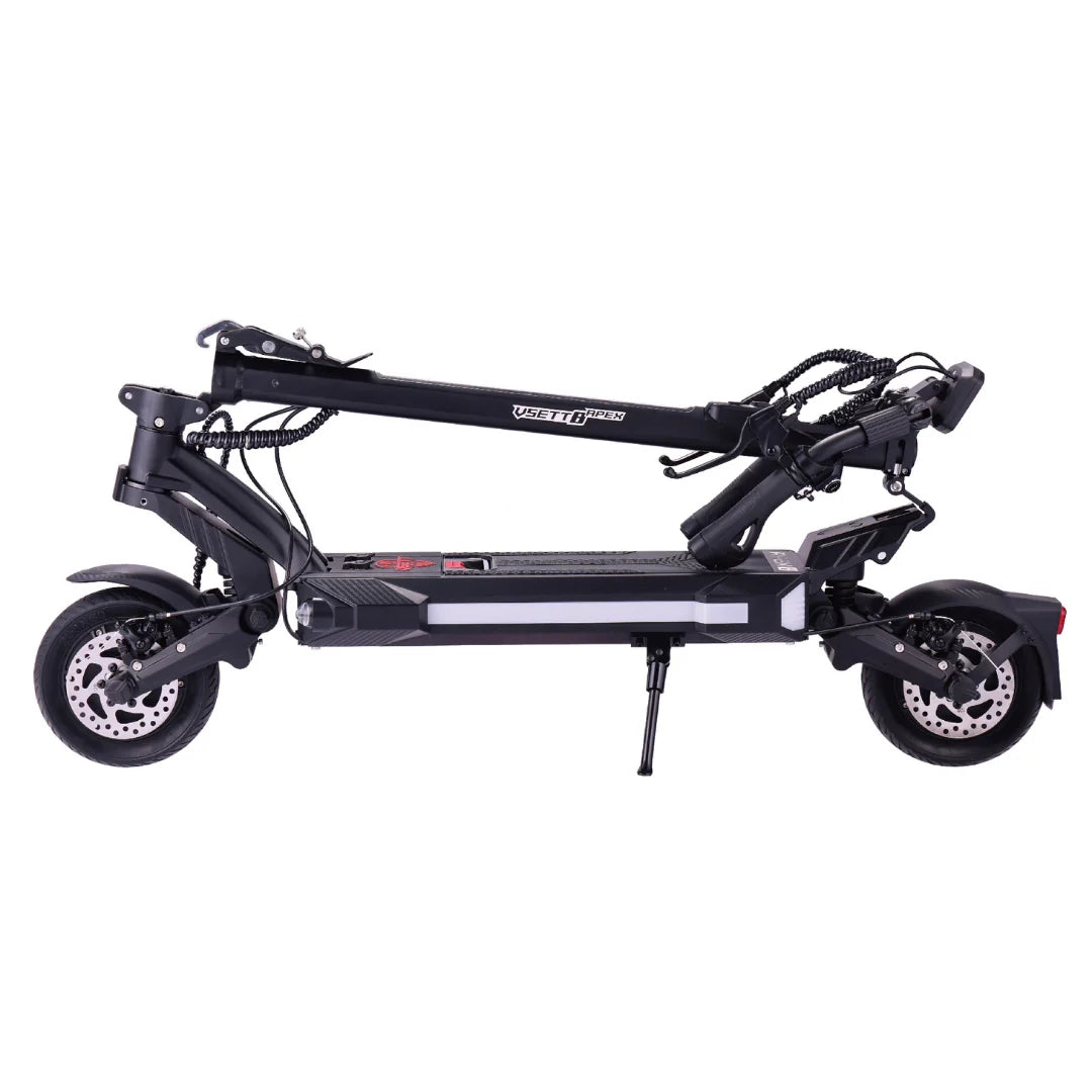 Electric scooter VSETT 8 APEX – folded side view