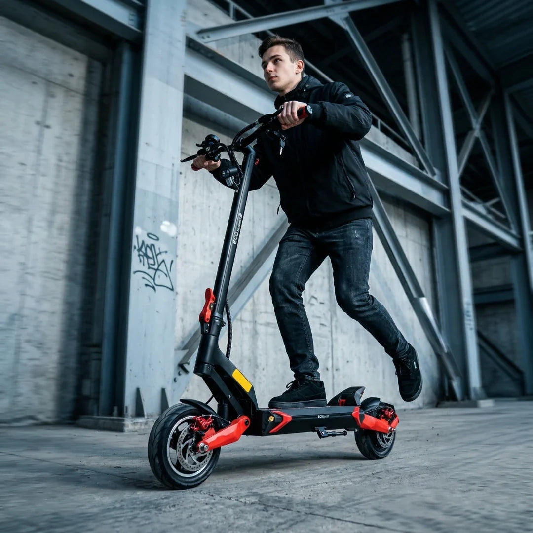 Electric scooter ECO Speed 9 – man riding in urban underpass