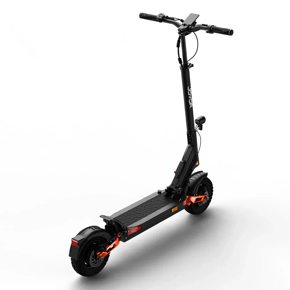 Electric scooter Joyor T10 – front three-quarter view from other side