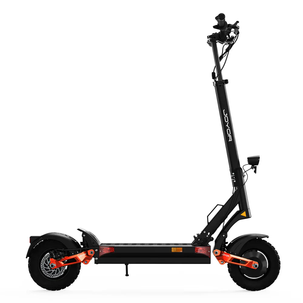 Electric scooter Joyor T10 – side view with kickstand up