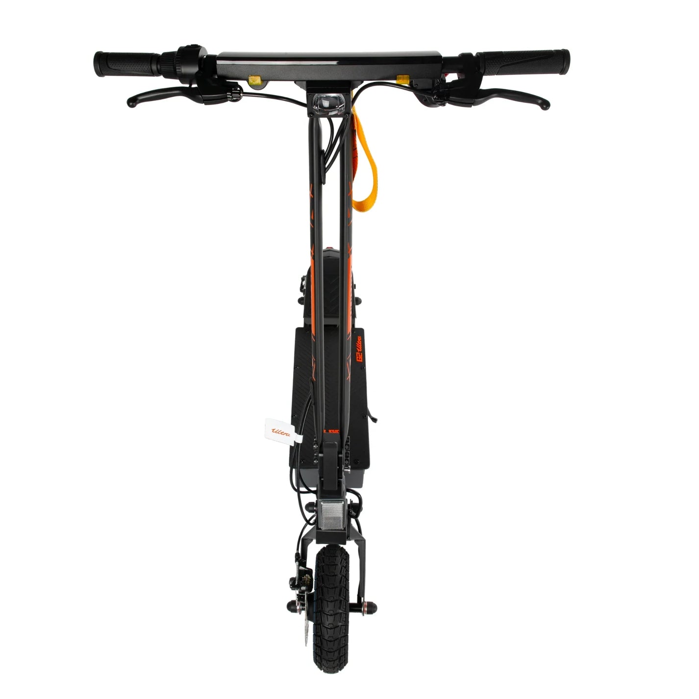 Elektroroller KuKirin G2 ULTRA – Vorderansicht, Lenker und Vorderrad