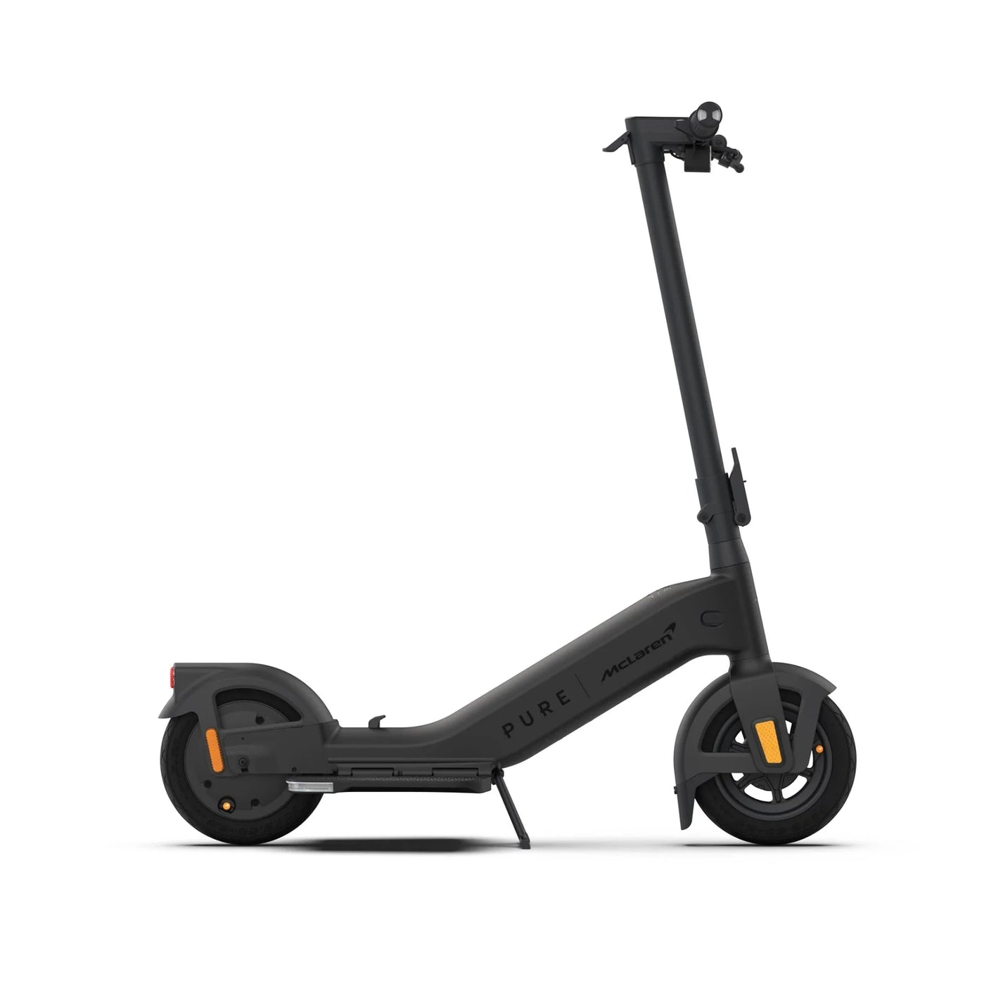 Electric scooter Pure Advance+ McLaren Edition – side view, black colour variant